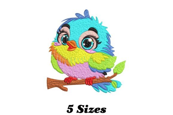 Adorable Cute Bird: A Seasonal Embroidery Gem