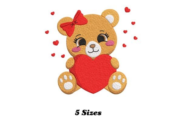 Adorable Teddy Bear: A Charming Touch for Personalized Embroidery