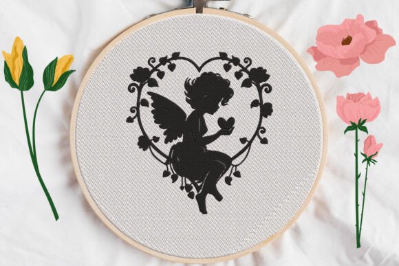 Angel Fairy Heart Shape Valentine: A Designer’s Review for Boutique Sweatshirt Embellishment