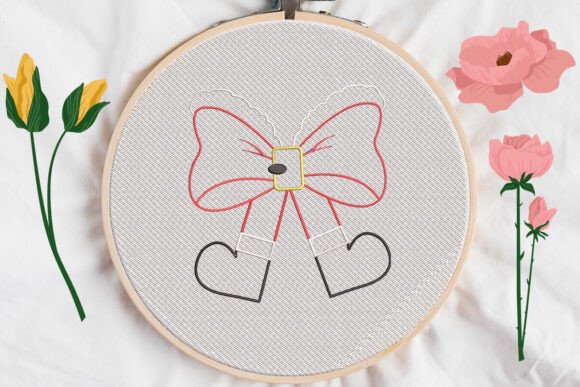 Bow Christmas: A Versatile Embroidery Design for Small Business Merch