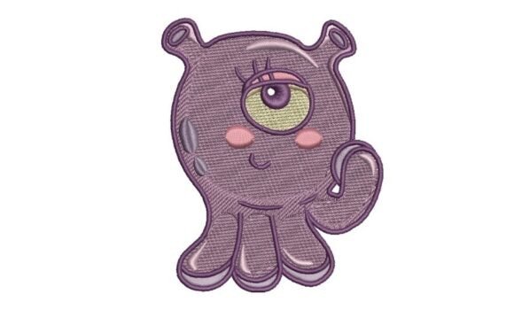 Cheerful Cyclops Cutie: A Craft Fair Embroidery Gem