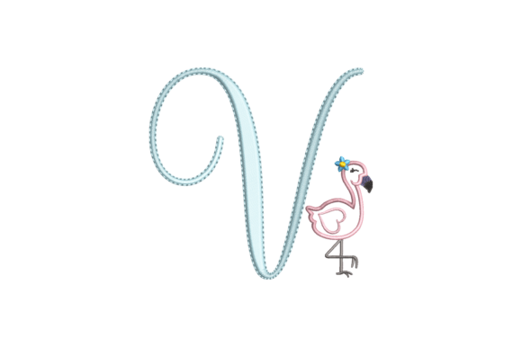 Flamingo Alphabet V: A Craft Fair-Ready Monogram?