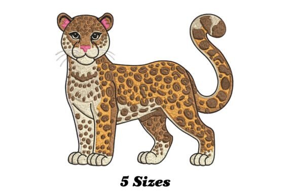 Leopard: A Trendy Embroidery Design for Small Business Merch