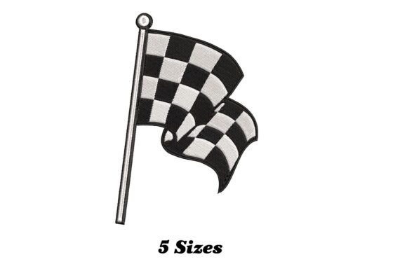Racing Flag: A Whimsical Touch for Personalized Embroidery Gifts