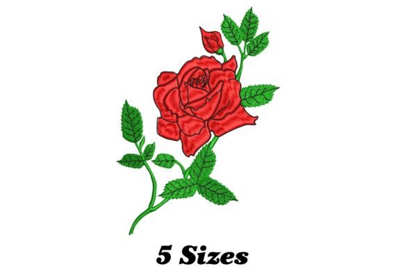 Rose Beauty: A Delicate Touch for Personalized Embroidery