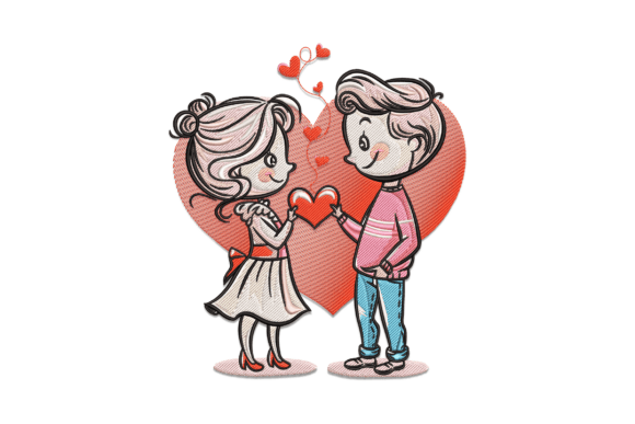 Valentine's Day Couple Embroidery Design Review